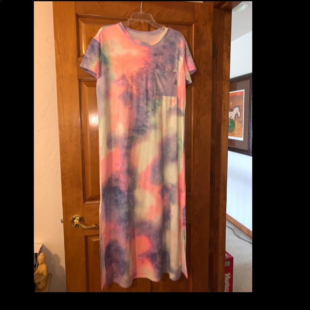 Tied a maxi dress
